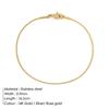 Pulsera de Cadena de Serpiente Redonda Coreana St.Delan Pulsera de Acero Inoxidable Chapado en Oro Joyería de Moda para Hombres y Mujeres Pulsera Fina Lote