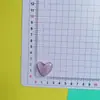 Hielo a través del corazón parche de resina funda para teléfono hecho a mano material diy clip para el cabello clip amor joyería accesorios venta al por mayor