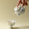 Tetera de Cerámica de Orquídea Pintada a Mano Creativa Juego de Té Pequeño Juego de Té Chino Kung Fu Hogar Exquisita Tetera Individual