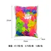 En stock: 24 Piezas de Guirnaldas Decorativas de Tela de Poliéster Fluorescente de Colores, Diámetro 6.5cm Longitud 100cm, Pétalos Artificiales
