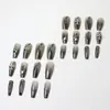 Accesorios para Uñas tipo Hada con Diamantes Negros de Fondo Plano Irregulares Mixtos para Uñas, Uñas Súper Brillantes Usables