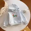 Sudadera de rizo de manga larga para niños y bebés, primavera y otoño 2026, camiseta de manga larga, sudadera con capucha de dibujos animados nueva de invierno para niñas, 2026