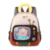 Nueva Mochila Escolar para Jardín de Infancia al por Mayor Ligera Gran Capacidad 3-6 Años Oso Dibujo Animado Mochila Infantil con Luz Flash