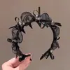 Faixa de Cabelo com Pente Envolto em Laço e Pérolas, Faixa de Cabelo Antiderrapante para Lavar o Rosto, Faixa de Cabelo Presilha de Alta Qualidade para Mulheres, Acessório de Cabelo de Alta Qualidade