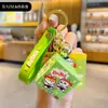 Llavero con forma de cubo de Rubik de Chai Dog, auténtico, de tercer orden, mini rompecabezas de descompresión, llavero para coche, anillo, colgante para mochila escolar, regalo