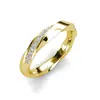 El Mismo Anillo de Mobius Lujo Nicho Cristal Usa Elemento Swarovski Anillo de Moda