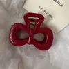 Nuevo Modelo 2025 Diseño Sencillo Pinza para el Cabello de Tiburón con Forma de Ola para la Parte Trasera de la Cabeza, Pinza Grande de Gama Alta para Mujeres