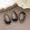 Colgante de Vidrio Mediano con Agujeros para Horquillas Hechas a Mano DIY, Accesorios para el Cabello de Estilo Antiguo y Componentes de Joyería