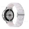 Aplicable a google nuevo reloj pixel google 1/2 correa de resina de tres cuentas correa de reloj acrílica acero inoxidable