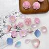 Novo estilo antigo chinês sensação fria Flor de lótus folha de bambu Peça termoencolhível pingente DIY joias feitas à mão grampo de cabelo acessórios com contas feitas à mão