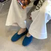 Sapatos Rasos Slip-On Redondos Retrô para Mulheres 2026 Outono Novos Casuais Sapatos Birkenstock Mocassins de Solado Macio