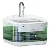 Fuente de Agua Automática Transparente para Mascotas, Dispensador de Agua Filtrada Circulante de Gran Capacidad para Gatos y Perros