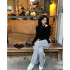 Ahora están disponibles los nuevos Pantalones Casuales de Punto con Cordón Lep*Ein de Diseñador Coreano Otoño e Invierno 2026