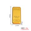 Adornos de lingote de oro simulado ladrillo de oro falso banco de oro muestras chapadas en oro accesorios de lingote de oro de China regalo de escritorio