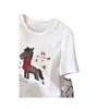 Camiseta de Manga Corta con Estampado de Letras de Pony de Dibujos Animados de Diseño Europeo para Mujer, Nueva Versátil de Cuello Redondo Primavera 2026