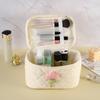 Bolsa de Cosméticos, Simple y Portátil, Bolsa de Almacenamiento de Gran Capacidad, Bolsa Portátil de Viaje para Almacenamiento de Cosméticos, Caja para Artículos de Aseo, Portátil