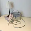 Bolso pequeño de principios de otoño transfronterizo para mujer 2026 nuevo versión coreana versátil acolchado con cadena bolso de mano un solo hombro bandolera bolso caja