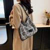 Hermoso Bolso Retro Simple para Viajero de Mujer 2024 Otoño Nuevo a Cuadros Gran Capacidad Multifunción Hombro Tipo Cubo