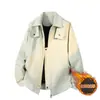 Chaqueta de invierno de alta calidad más vendida para hombres y mujeres, simple y elegante, engrosada y acolchada, cálida chaqueta tipo béisbol para parejas