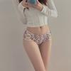 Venda quente estilo europeu e americano sexy impresso roupa íntima personalizada feminina cintura média letras quentes doce cruz roupa íntima feminina