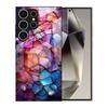 Adequado para Capa de Celular Samsung A90 S25Ultra Quebra-cabeça S23 Capa de Vidro S24 Capa Protetora A70 Criativa A54 Nova