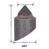 Broca cilíndrica cabeça de liga de alta resistência ao desgaste dente de fresagem cabeça de corte de máquina de mineração de carvão dente de picareta pontiaguda liga não escavação