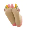 Calcetines de Algodón de Colores para Mujer Calcetines de Cinco Dedos para Mujer Calcetines de Colores Bajos con Talón Calcetines de Cinco Dedos que Absorben el Sudor Calcetines Invisibles Transpirables para Dedos