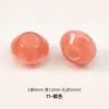Venta al por mayor en stock, cuentas redondas de agujero grande, estilo OVNI, ancho 12 MM * alto 8 MM * diámetro del agujero 5 MM, cuentas redondas de un agujero para accesorios de ropa