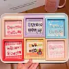 Nuevo set de caja de puntas de uñas infantiles, con pegatinas de uñas desmontables para niñas pequeñas, con lindos diseños de dibujos animados.