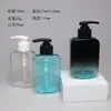 Botella Cuadrada de 150ml Botella Limpiador Facial para Hombres pet Botella Cuadrada Plana para Champú Tipo Bomba Plástico Inodoros Sub-Botella
