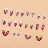 Glitter de uñas rojo llama de vela moda sagrada noble retro pequeño comercio exterior europeo y americano usar armadura al por mayor