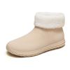 Botas de lluvia de tubo corto de moda para la universidad, zapatos de goma, zapatos de agua populares cibernéticamente, botas de agua antideslizantes, botas de goma de plástico engrosadas para el trabajo de verano para mujeres, botas de lluvia