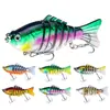 Set de Cinco Piezas Transfronterizo de Señuelos de Pesca Multisección, Señuelos Duros, Señuelos Pequeños de Imitación de Peces, Señuelos Artificiales de 15g, Adecuado para Agua Dulce y Salada