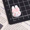 Lindo Conejo Miffy Lazo Accesorios de Resina Pegamento Cremoso DIY Pinzas para el Cabello Adornos para el Cabello Funda para Teléfono Zuecos Llavero