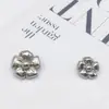 Botões Exóticos em Forma de Flor com Toque de Luxo, Estilo Retrô de Luxo Leve, Botões de Metal de Alta Qualidade, Suéter Novo Estilo Chinês Nacional