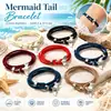 Pulsera Trenzada de Cuerda Estilo Ancla Cola de Ballena Serie Océano Línea Milán para Pareja Pulsera Hecha a Mano para Hombres y Mujeres