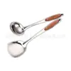 Espátula com Cabo de Madeira, Panela de Arroz, Utensílios de Cozinha, Panela, Espátula, Colher de Sopa, Utensílios Domésticos para Cozinhar, Conjunto de Espátula e Colher, Resistência a Altas Temperaturas
