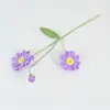 Flores de Hilo Tejido Terminadas Transfronterizas para Decoración del Hogar, Arreglos de Flores de Cosmos de Una Sola Capa, Fabricante de Flores de Hilo Hechas a Mano