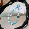 Llavero con Lazo y Pedrería Colgante en Forma de Corazón con Cuentas Correa para Mujer Cadena de Teléfono Encanto para Bolso Regalo Pequeño Venta al por Mayor