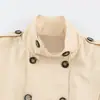 Fabricante de ropa de mujer transfronterizo al por mayor 2026 nuevo gabardina corta de moda casual suelta plisada estilo europeo y americano