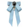 Flor de Cuello para Estudiantes, Uniforme Escolar JK, Mujeres Profesionales, Negocios, Auxiliar de Vuelo, Oficinistas, Cinta Multicolor, Pajarita Estilo Coreano, Estilo Academia