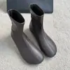 Nueva Colección Otoño/Invierno 2026: Botines redondos, cortos, elásticos, de ajuste ceñido, botines de moda con suela plana, botines para mujer sin cordones