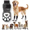 Novas Meias para Pets, Meias de Algodão para Cachorros, Respiráveis, Antiderrapantes, Design Anti-Queda, Protetores de Patas para Cachorros de Porte Grande e Médio, Meias Estampadas