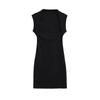 Europeo y Americano Lujuria Pura Chica Caliente Sexy Cuello Cuadrado Dulce y Picante Vestido Chaleco Verano Color Puro Ajustado Falda de Cadera para Mujer