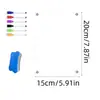 Pegatina Magnética Acrílica Estéreo 3D para Refrigerador Tablero para Escribir Tablero de Mensajes Plan Semanal Plan Mensual Cuaderno Magnético Borrable