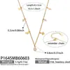 Colar com pingente de zircônia em formato de coração e corrente entrelaçada em oito, estilo europeu e americano, joia personalizada em forma de gota com múltiplos acessórios, que não desbota