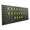 Painel de Furos para Parede com Ganchos para Ferramentas de Hardware, Painel para Pendurar Ferramentas, Rack de Armazenamento de Plástico para Pendurar na Parede de Lava-Rápido, Loja de Beleza