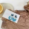 Aretes de Conejo de Dibujos Animados Divertidos Estilo Coreano Japonés de Aguja de Plata S925 Aretes Asimétricos de Nube Accesorios para Orejas de Personalidad Linda