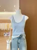 Camisola simple y versátil de estilo coreano con bloques de color para mujer, adecuada para ir al trabajo en verano, elegante, corte holgado, adelgazante, top sin mangas