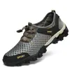 Nuevos Zapatos de Exterior para Hombre, Zapatos de Agua, Transpirables, Ligeros, Antideslizantes, Resistentes al Desgaste, Zapatos Deportivos para Hombre, Zapatos de Senderismo de Moda y Tendencia para Hombre